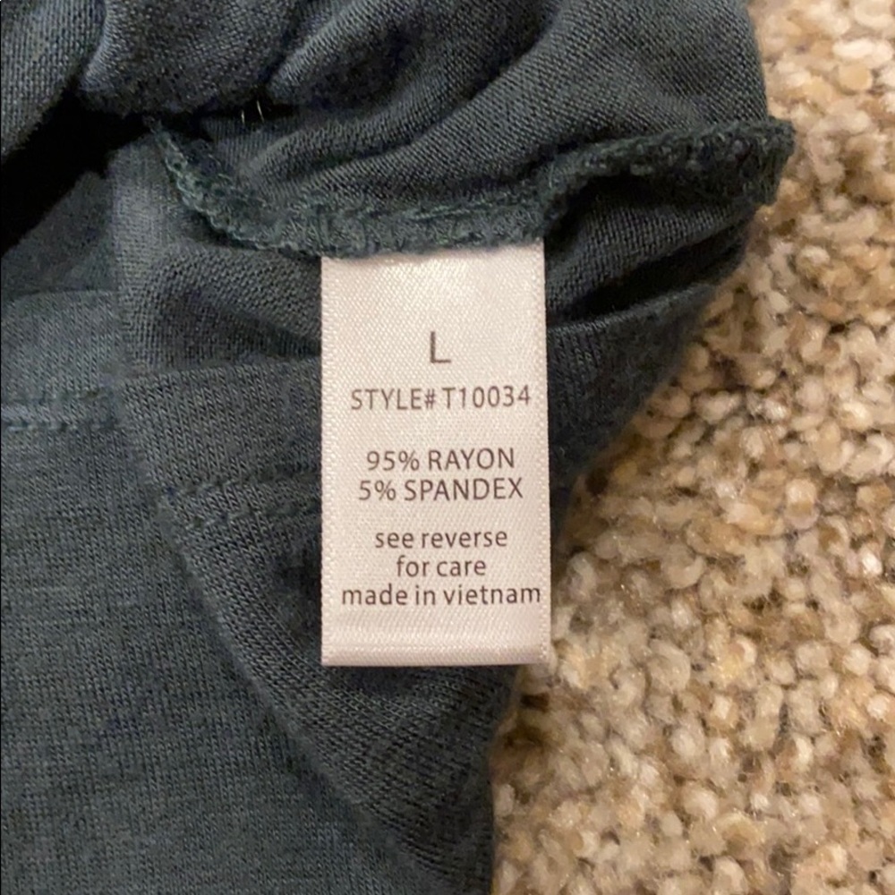 Dark Green Active Basic Long Sleeved Tee - image 4